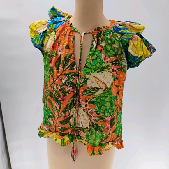 FARM RIO CAIPIRINHA Top in tropical design size M - Picture 14 of 16